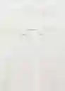 Pantalón Boreli Offwhite Talla 34 Mujer Mango