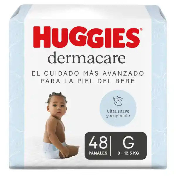 Pañales Huggies Dermacare Etapa 3/G Cuidado Mas Avanzado 48 Und