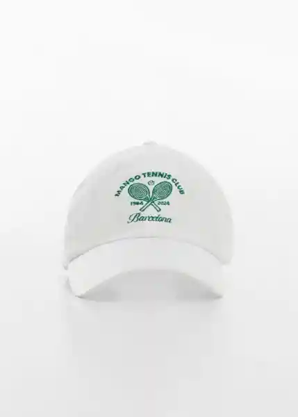 Gorra Mtc Blanco Talla 99 Mujer Mango