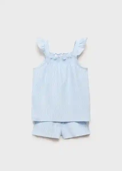 Pijama Tirante Zulib Celeste Talla 66 Niñas Mango