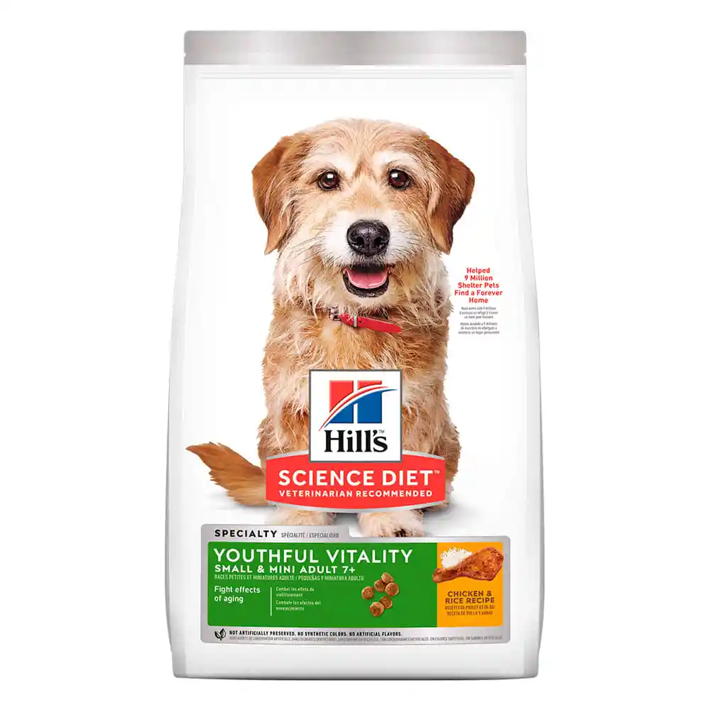 Hills Alimento Para Perro Youthful Vitality 7+ Small & Toy 3.5 Lb