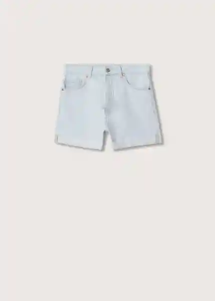 Shorts Mom80 Bleach Talla 36 Mujer Mango