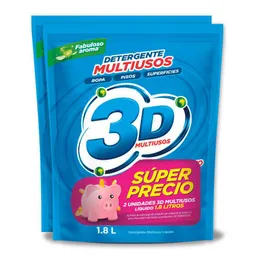  Detergente Multiusos X 2 Und 3D 