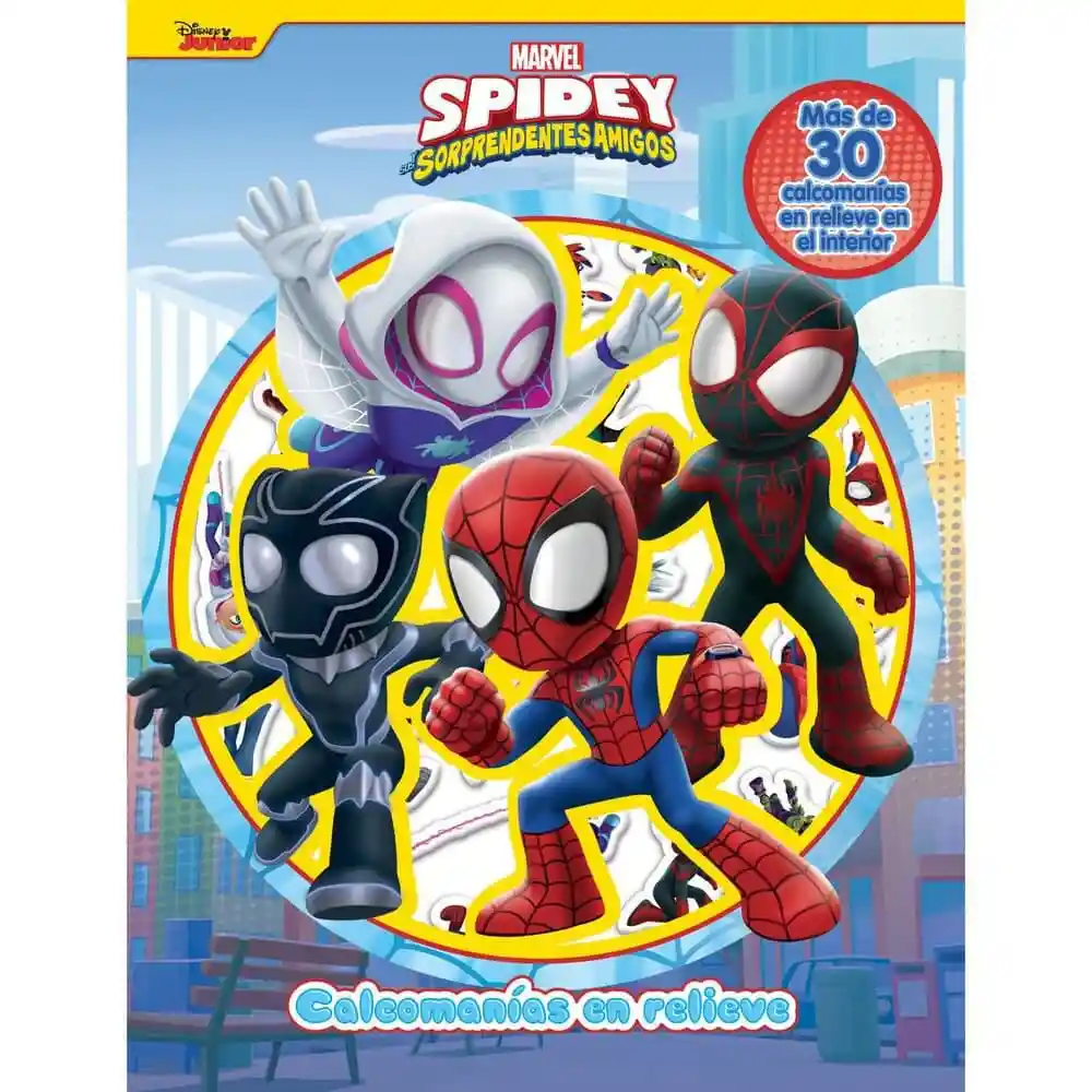Marvel Spidey Calcomanias en Relieve Phidal Publishing