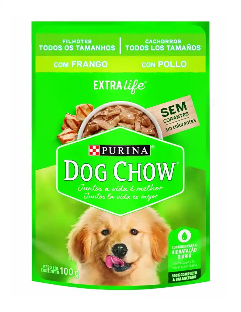 Dog Chow Alimento Húmedo para Cachorro Sabor a Pollo