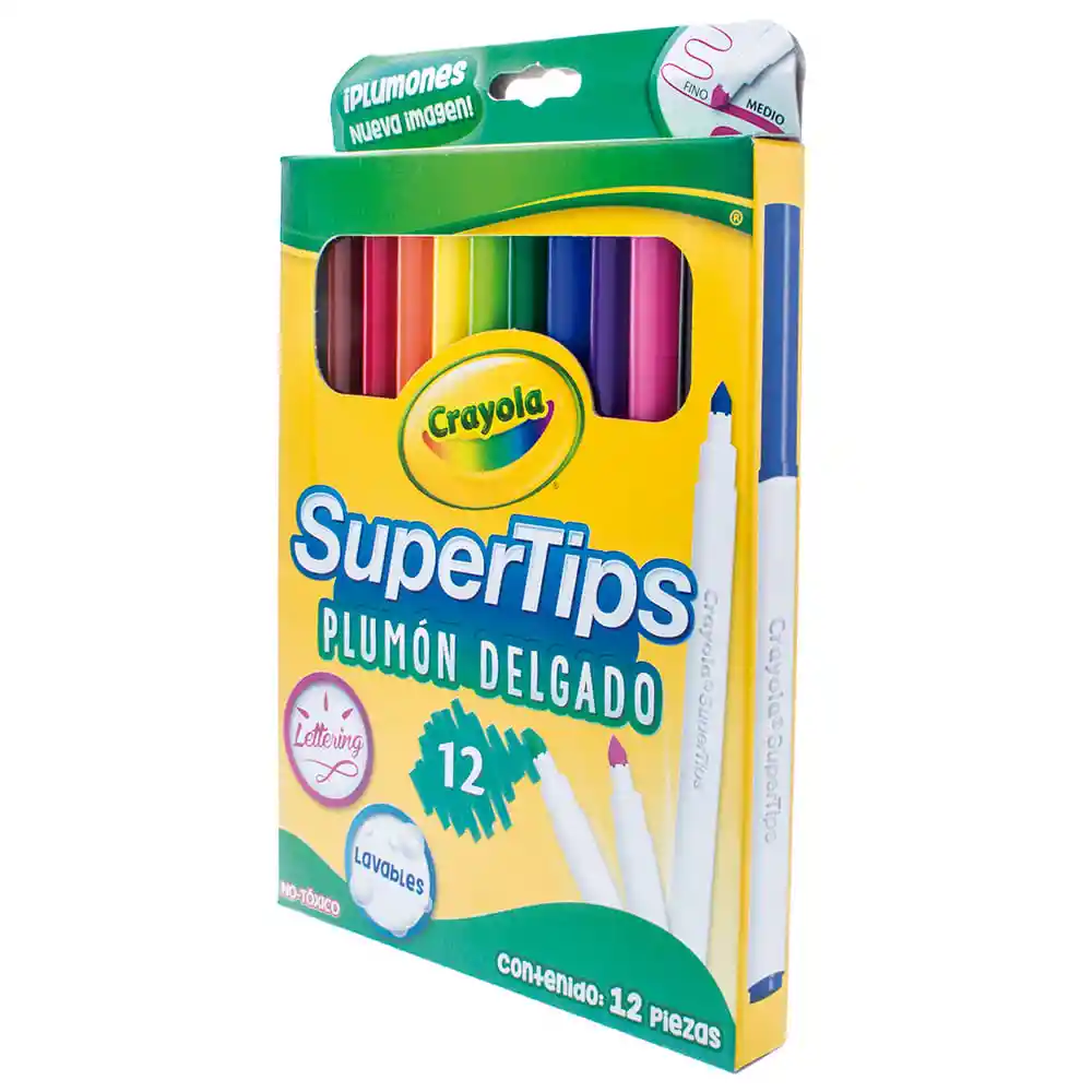 Crayola Marcadore Lavable 12 Und