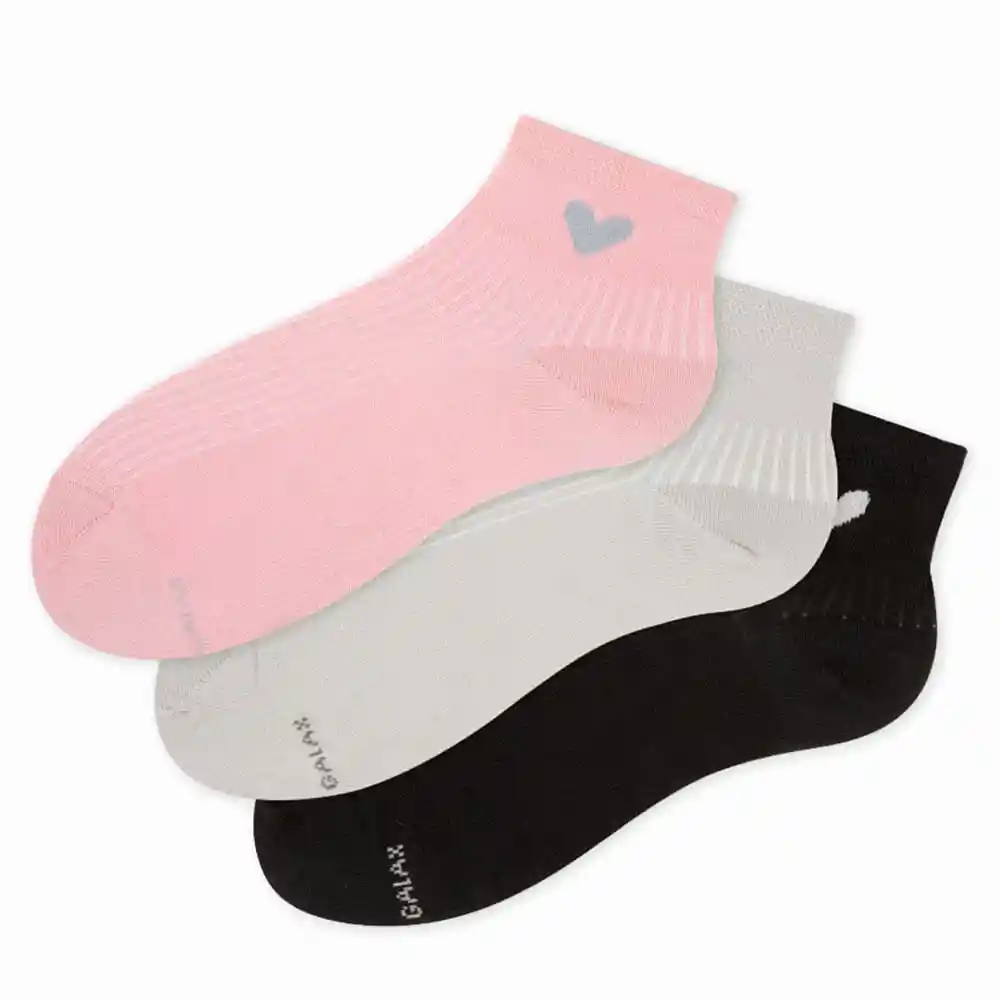 Medias Casuales Cortas Femenino Lyne X3 Galax Talla 9-11