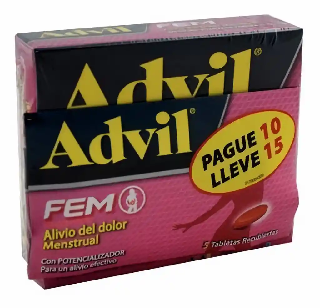 Advil Fem Analgesico Tabletas Recubiertas