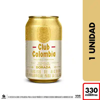 Club Colombia Cerveza Dorada Lata 330ml