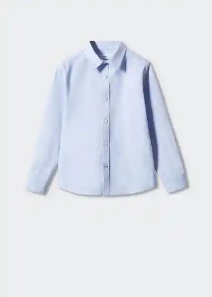 Camisa Oxford Celeste Talla 09 Niños Mango