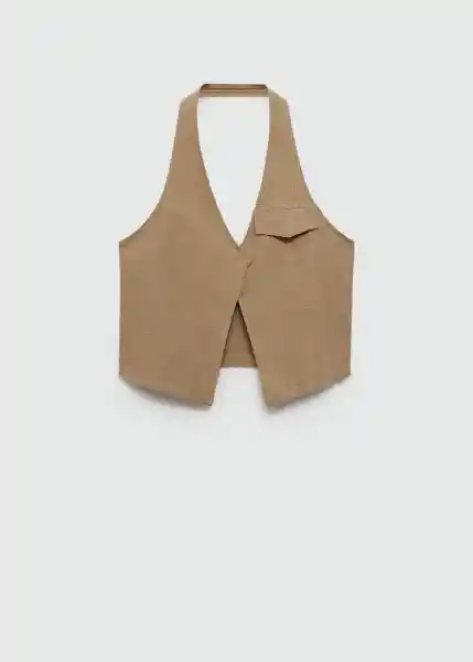 Top Tartufo Marrón Talla S Mujer Mango
