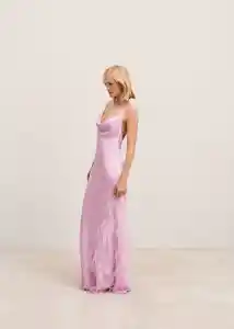 Vestido Hanoi Rosa Pastel Talla S Mujer Mango