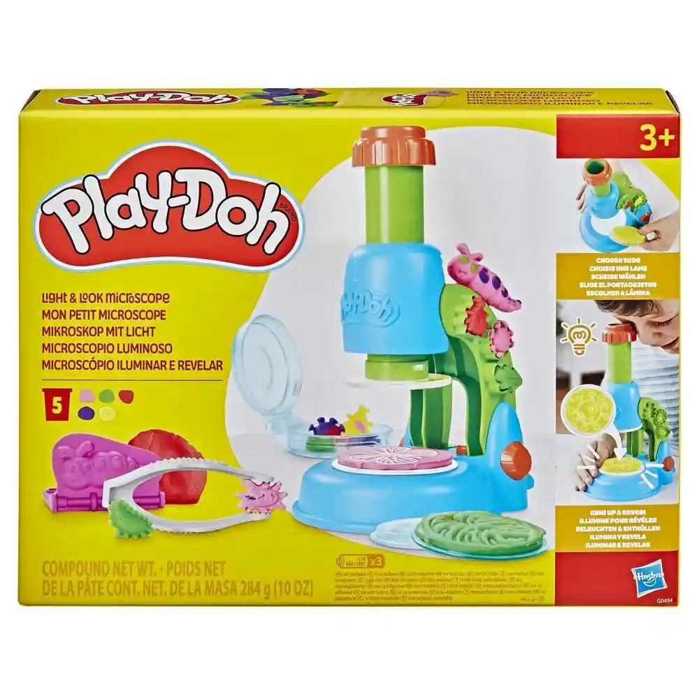 Plastilinas Set Microscopio Luminoso Play Doh