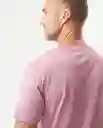 Camiseta Básica Cuello U Masculino Morado M 171610 Chevignon