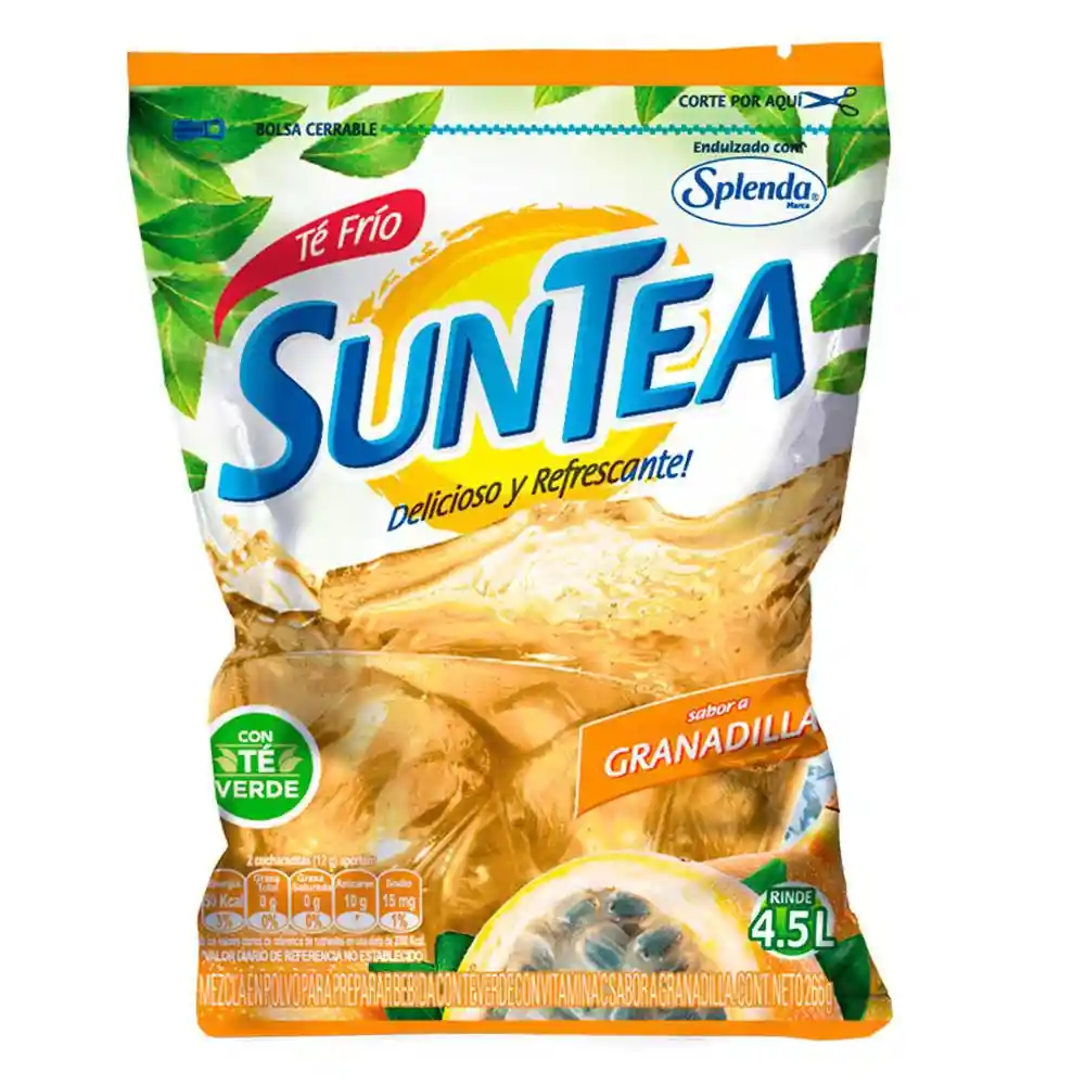 Suntea Té en Polvo Sabor a Granadilla