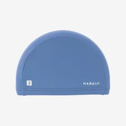 Gorro De Natación En Tela Revestida De Silicona Talla S Azul
