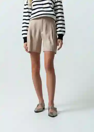 Short Mujer Beige Humus Medio 12 551G372 Naf Naf