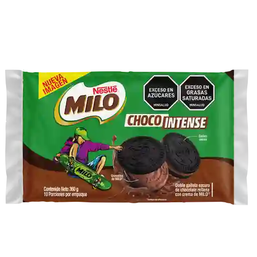 Galletas MILO Choco Intense con granulitos de MILO 10 Unds x 360g