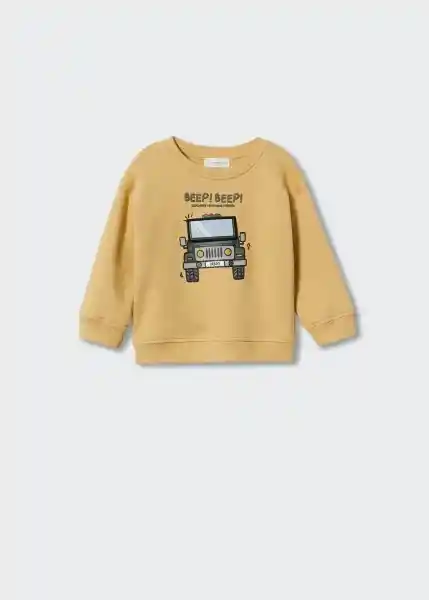 Sudadera Jeep Mostaza Talla 69 Niños Mango