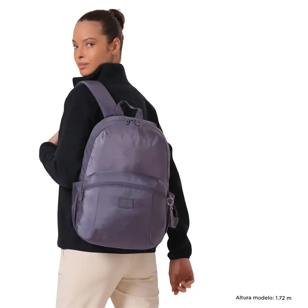Morral Universitario Porta Pc 14" Trik M Morado Mujer