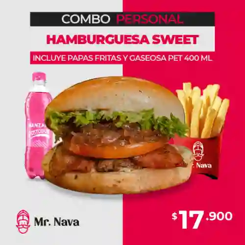 Hamburguesa Sweet Burger + Papas + Gaseo