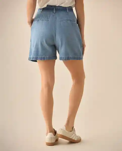Bermuda Short Azul Prusia Oscuro Talla 6 653G000 Esprit