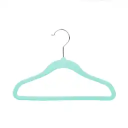 Colgador Kid Terciopelo Color Menta 5 Un Krea