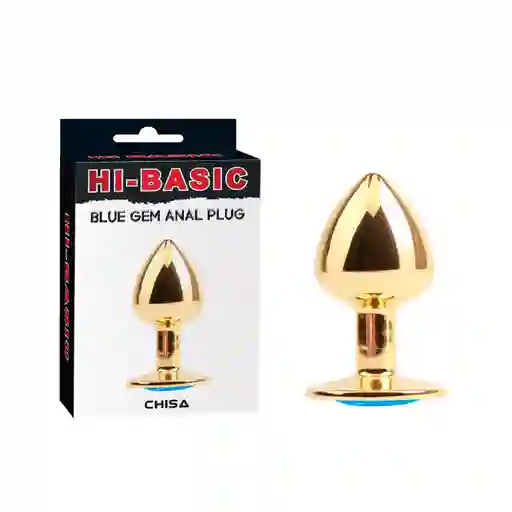 Chisa Plug Anal Gold Blue Gem