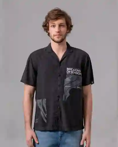 Camisa Hombre Negro Sombrio Ultraoscuro Talla S 89469 Rifle