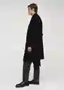 Abrigo Fisal Negro Talla XL Hombre Mango
