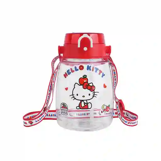 Vaso de Plástico Asa Hello Kitty Apple Rojo 1300 mL Miniso