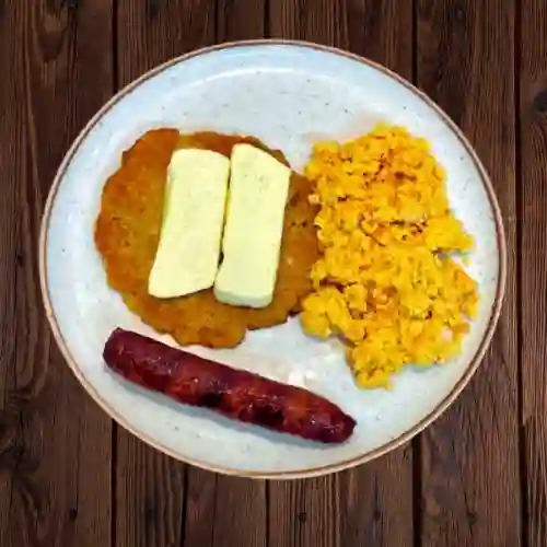 Arepa de Choclo con Chorizo