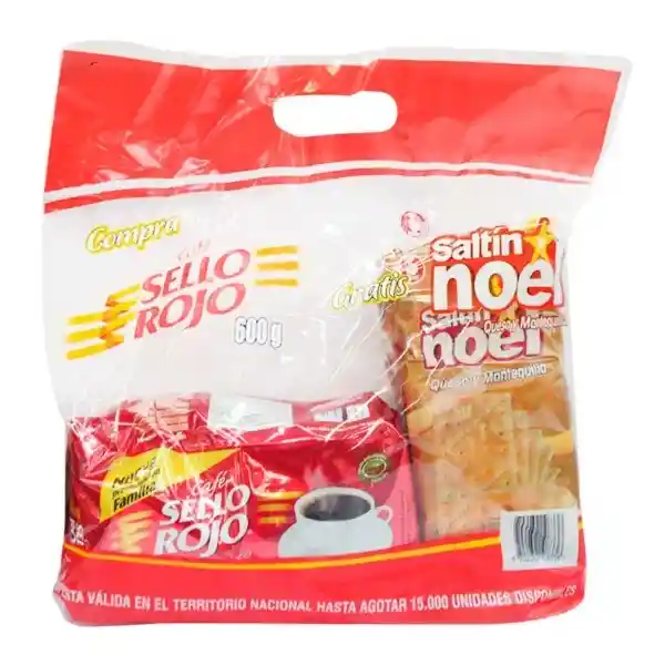 Sello Rojo Kit Café + Galleta Saltin Noel Queso Mantequilla