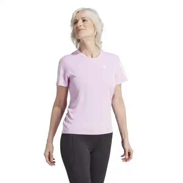 Adidas Camiseta Own The Run Tee Para Mujer Morado Talla XS