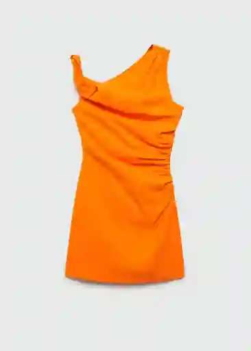 Vestido Roll Naranja Talla L Mujer Mango