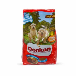 Donkan Alimento para Perro Cachorro Sabor a Carne y Cereales