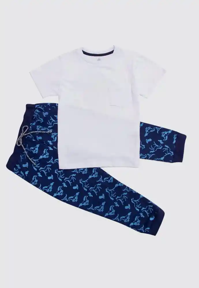 Conjunto Largo 6/9 Meses - Blanco