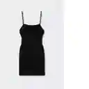 Vestido Spider Negro Talla 24 Mujer Mango