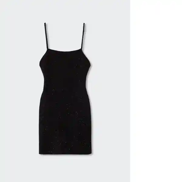 Vestido Spider Negro Talla 24 Mujer Mango