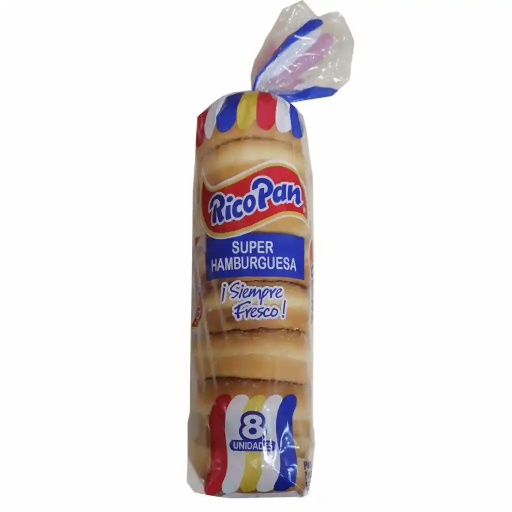 Pan Rico 8Es Super Hamburguesa Nuevo