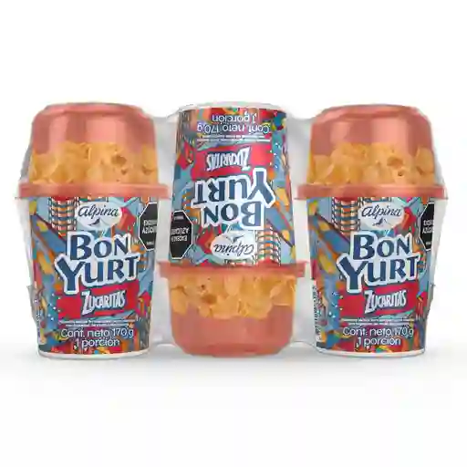 Alimento Lácteo Bon Yurt Zucaritas X3und 170gr (510 Gr)