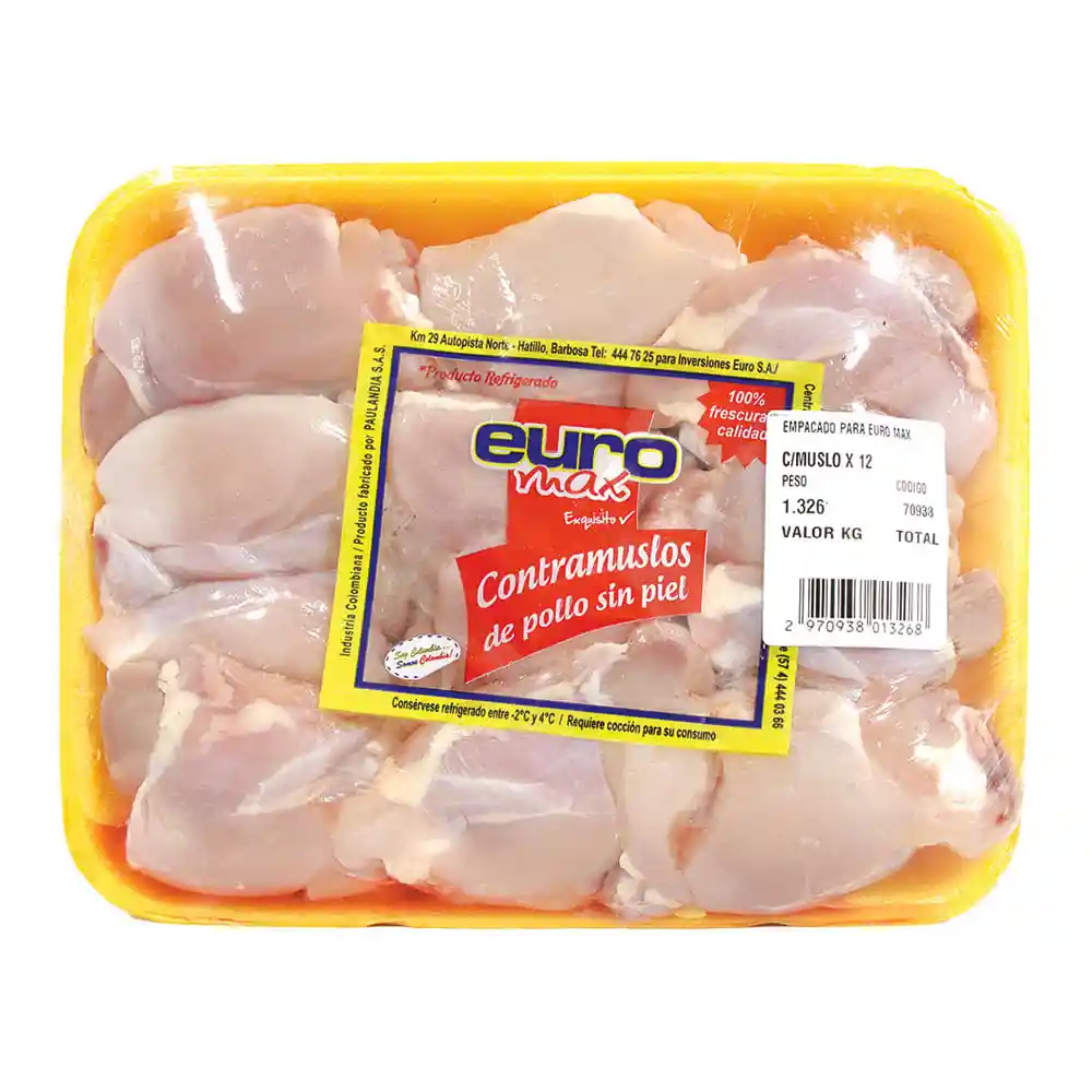 C/muslo Sin Piel Fresco Euromax *kg