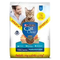 Comida para gatos Purina Cat Chow vida sana x 1,3kg OFERTA