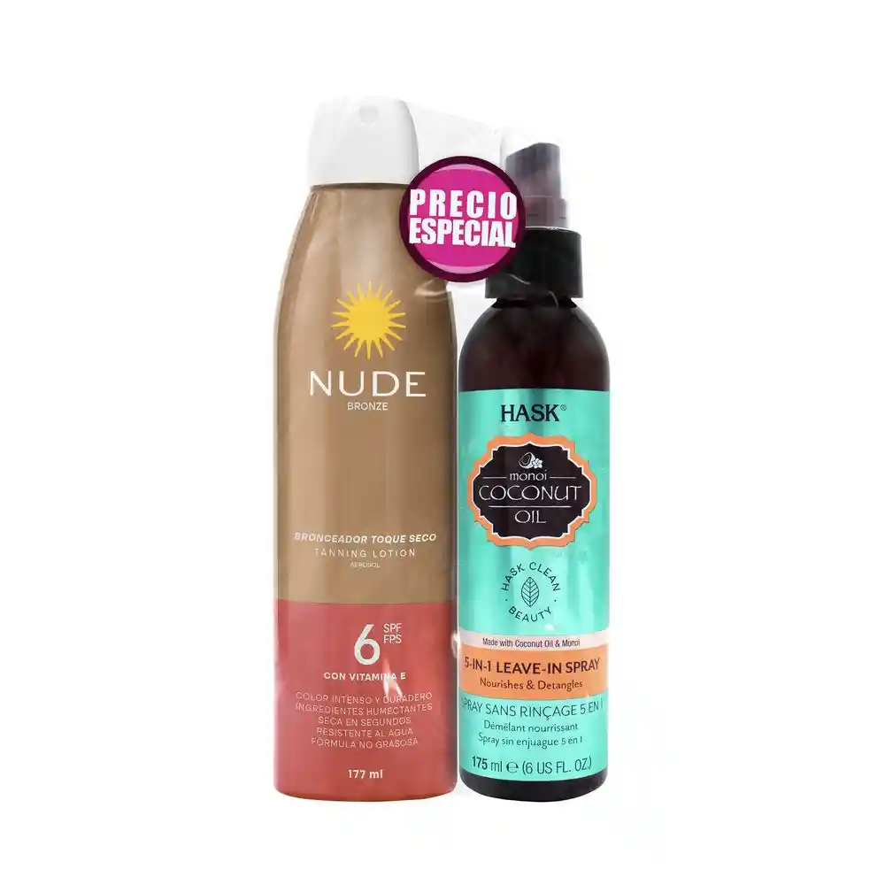 Spray Reparador y Bronceador Nude