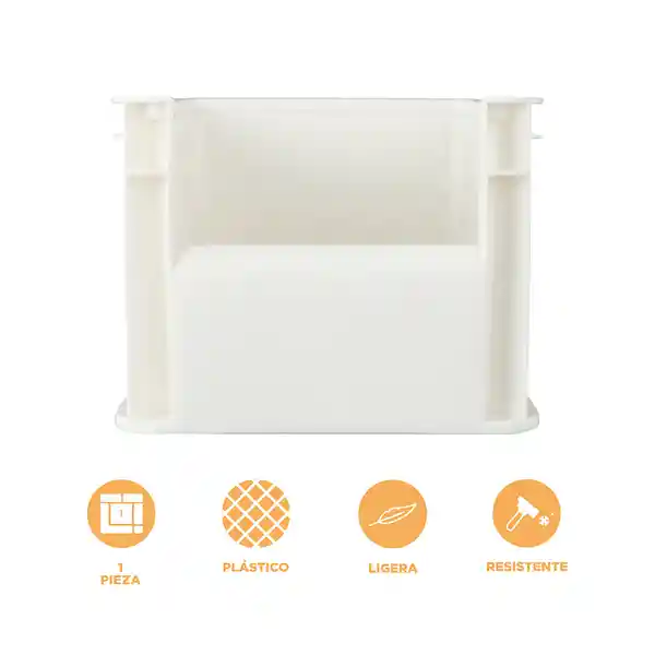 Organizador Pequeño Apilable Sin Tapa Serie Snoopy Blanco Miniso