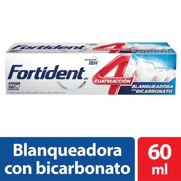 Fortident Crema Dental Blanqueadora con Bicarbonato