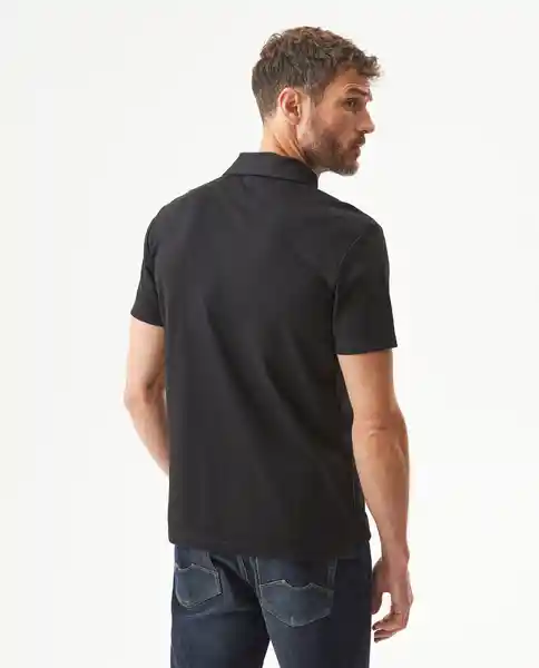 Camiseta Polo Functional Negro Sombrío Ultraoscuro L Chevignon