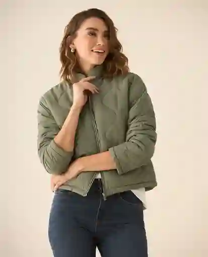 Chaqueta Verde Bambú Medio Talla M 623G209 Esprit