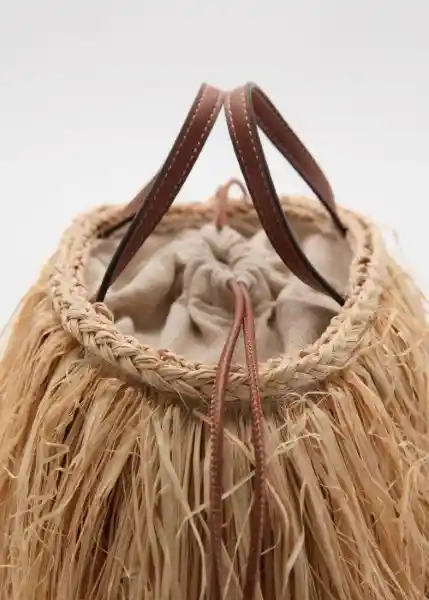 Bolso P Broom Beige Talla 99 Mujer Mango