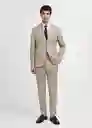 Blazer Turín Beige Talla 50 Hombre Mango